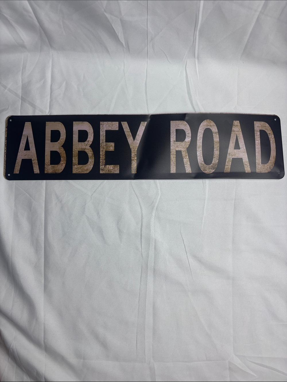 BNIP “Abbey Road” Metal Wall Sign 4x15.5”